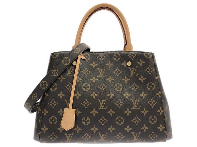 Bolsa Louis Vuitton Monogram Montaigne MM Marrom