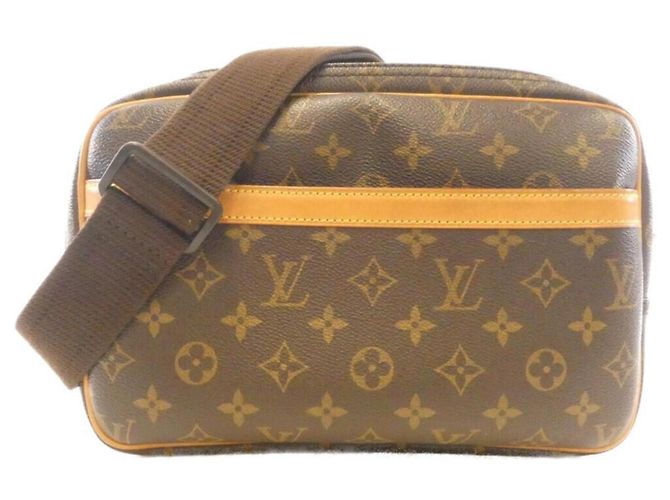 Bolsa de Ombro Louis Vuitton Monogram Reporter Marrom
