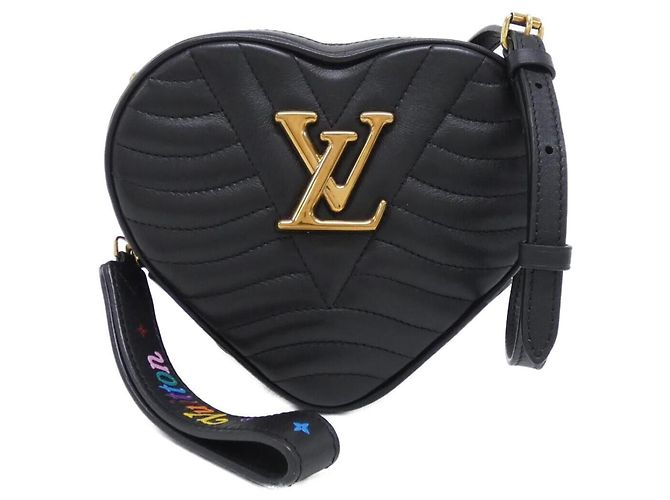 Borsa a Spalla Louis Vuitton New Wave Heart Nero