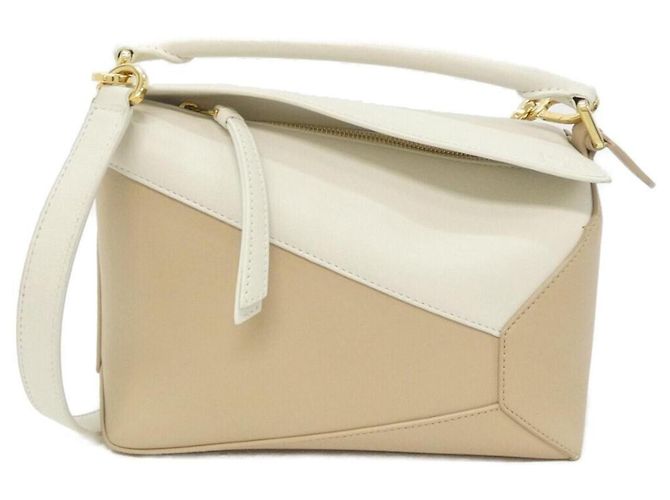 Bolsa Loewe Puzzle Edge Small Branco