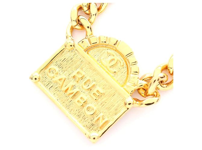 Collana Chanel RUE CAMBON placcata oro D'oro Metallico