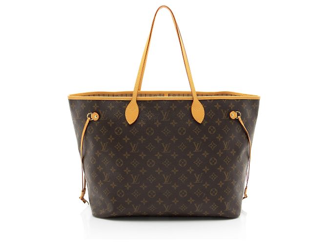Bolsa Tote Neverfull GM em canvas Monogram Louis Vuitton Marrom