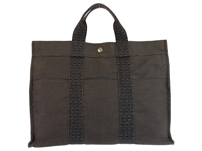 Hermès Hermes Herline MM Tote Tasche Grau