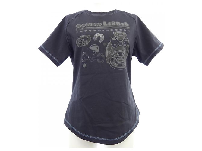 T-shirt Hermès CANDY LIBRIS Blu Blu navy