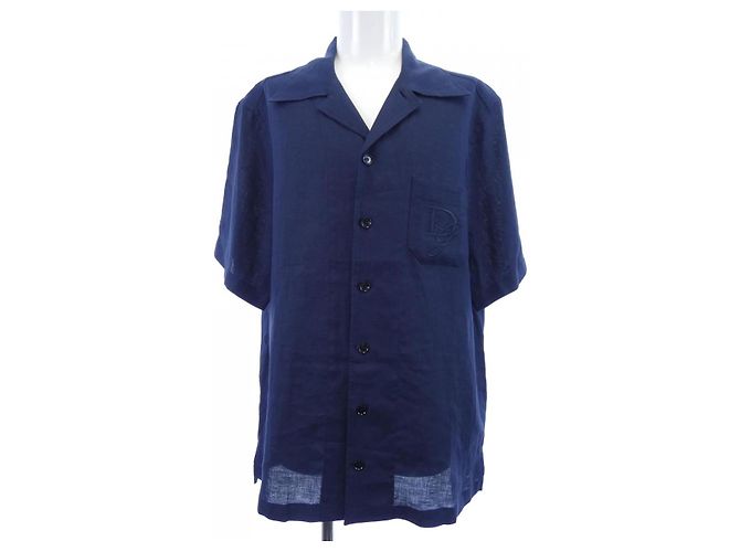 Dolce & Gabbana Camicia in lino Dolce&Gabbana Blu Blu navy