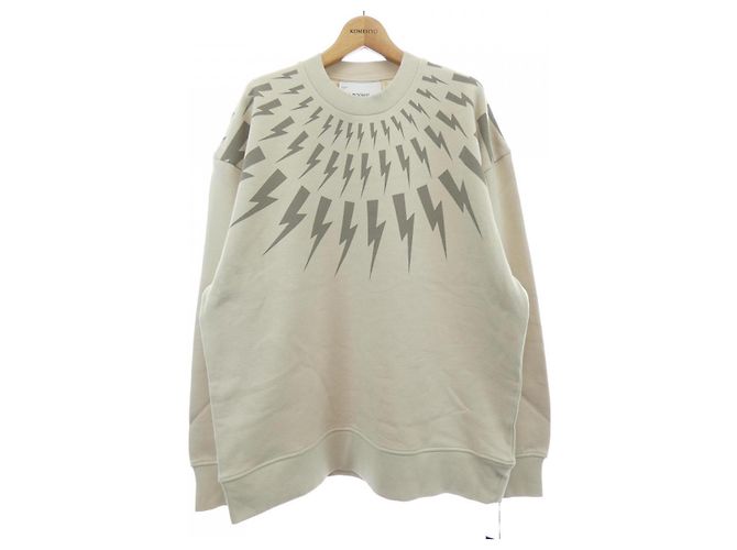 Autre Marque Sweatshirt de algodão Neil Barrett NBV7JS010S Bege