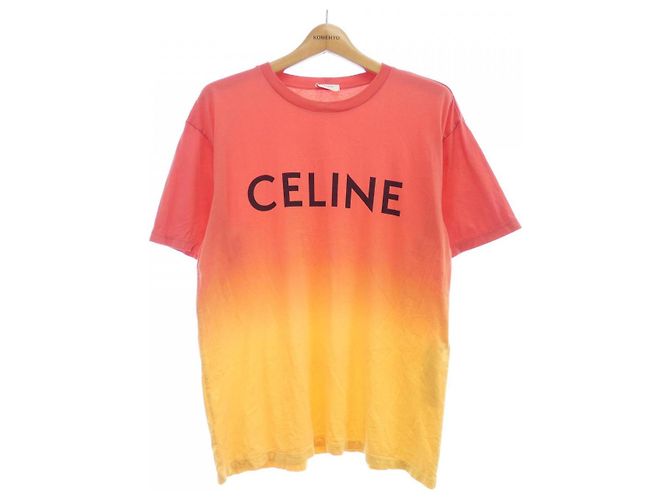 Céline Celine T-shirt Orange Yellow
