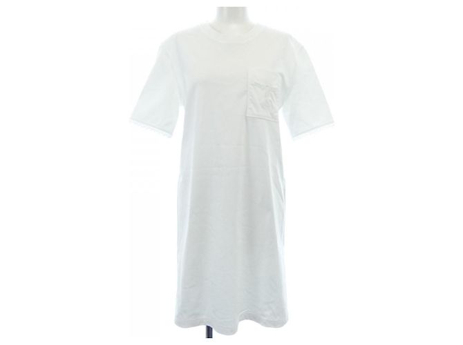 Hermès PALEFROI34 Kleid Weiß