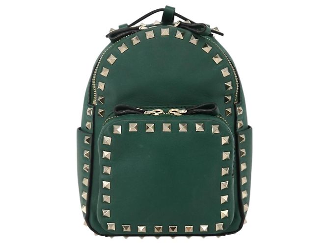 Valentino Garavani Rockstud Mini en cuir Vert