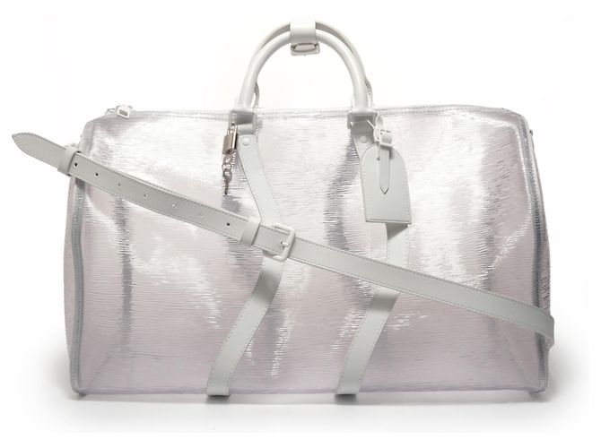 Louis Vuitton Epi Plage Keepall Handtasche Weiß