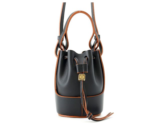 Bolsa Loewe Balloon Nano Marrom Preto