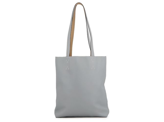 Hermès Bolsa Tote Hermes Neo Double Sens 28 Bege Cinza
