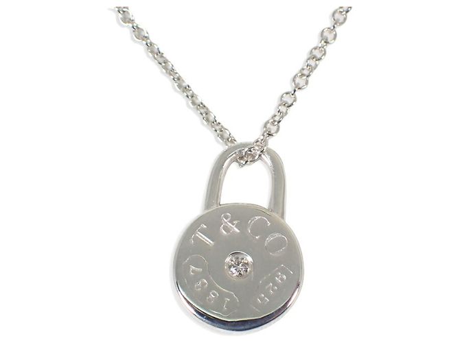 Tiffany & Co. 925 Diamant Anhänger Halskette