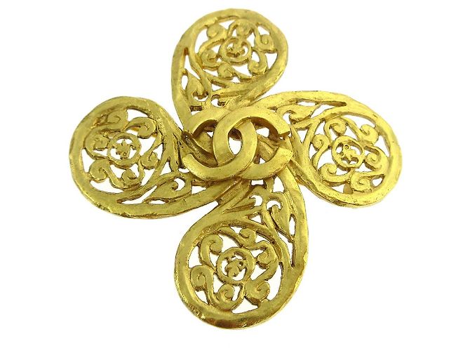 Chanel Logo CC vergoldet Golden