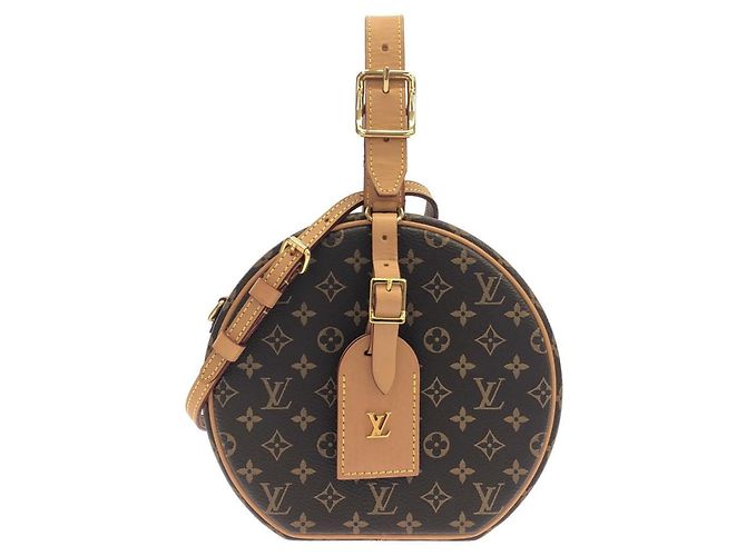 Sac à main Louis Vuitton Monogram Petite Boite Chapeau Marron