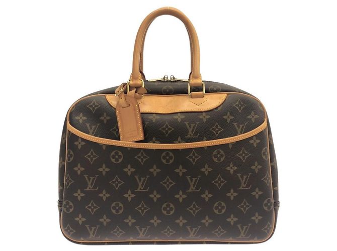 Bolsa Louis Vuitton Monogram Bowling Vanity Marrom