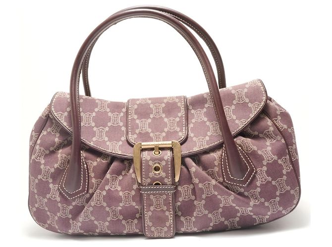 Céline Borsa a Spalla Celine Macadam Large Shoe Quetto Rosso