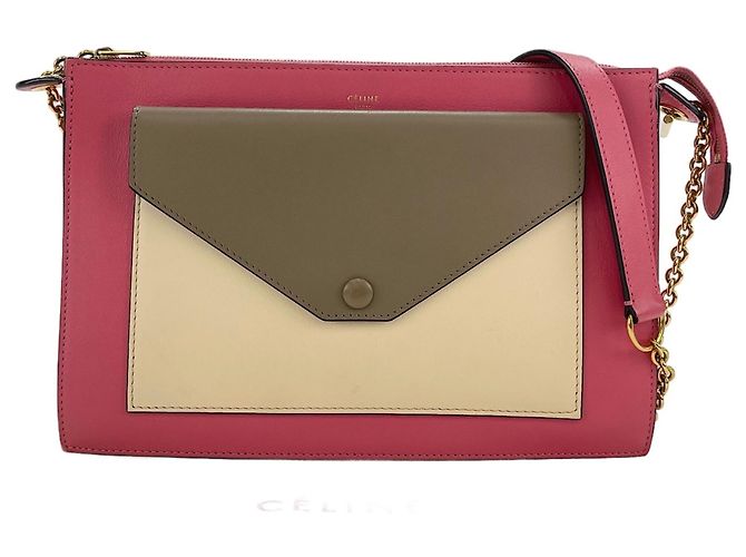Céline Borsa a tracolla 2-Way Celine Pocket Large Rosa