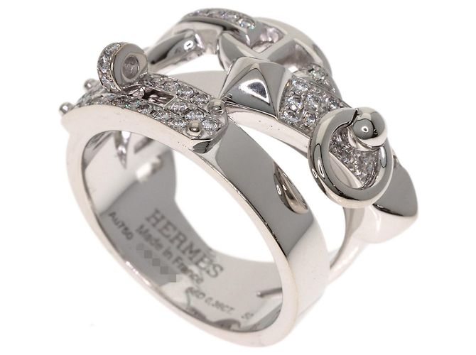 Hermès Hermes Alsimi Diamantring Weiß