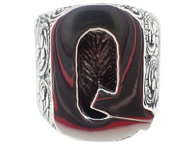 Gucci Ag925 Alphabet Q Band Ring