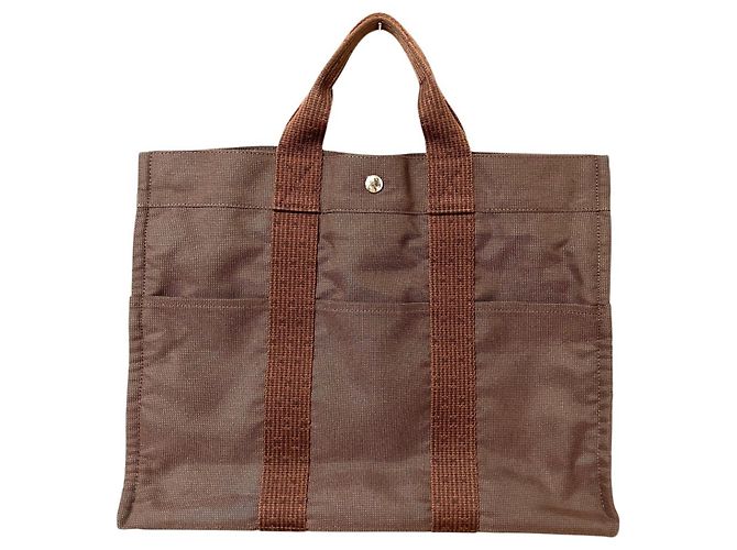 Hermès Bolsa Tote HERMES Herline MM em marrom