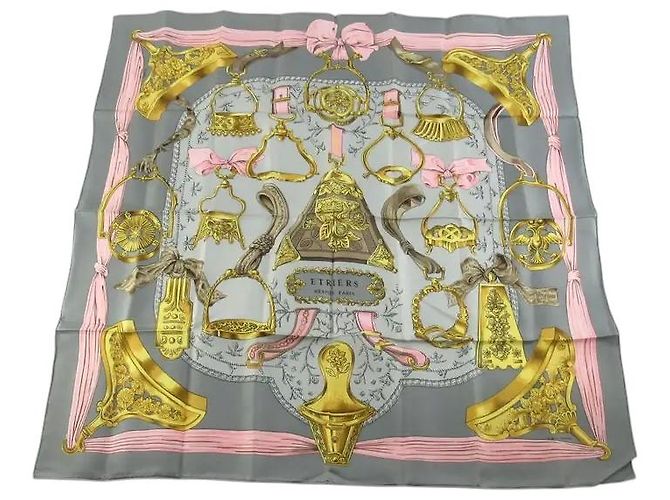 Hermès Hermes Carré 90 Seta multicolore 90 x 90 Marrone