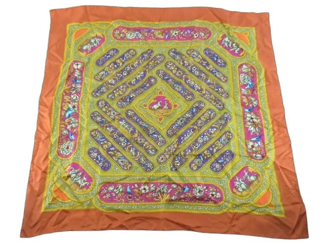 Hermès Hermes Carré 90 Seta multicolore 90 x 90