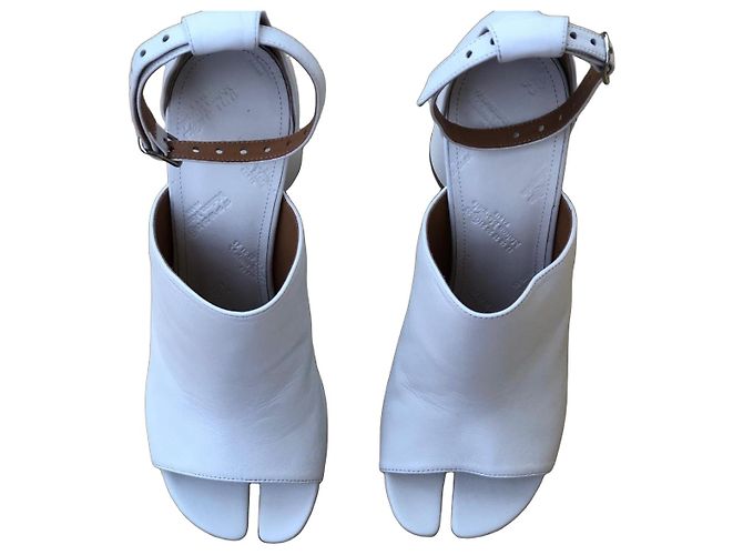 Maison Martin Margiela Maison Margiela Sandali Tabi in pelle bianca Bianco