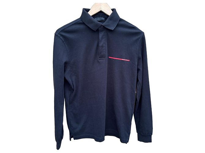 Prada Sport Polo a maniche lunghe - Nero