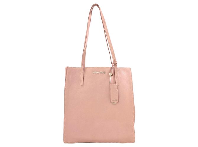 Miu Miu Ledertasche Tote Pink