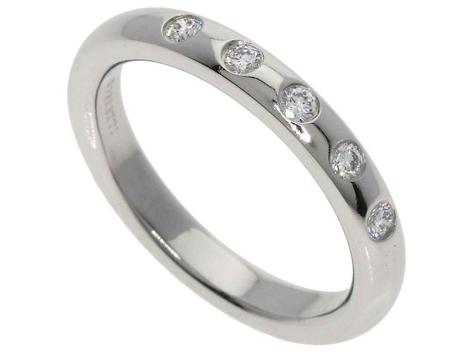Tiffany & Co. Stacking-Ring 5-teilig mit Diamanten in Platin PT950