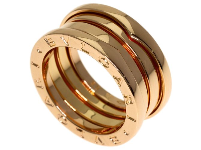 Bulgari Anel Bvlgari B-zero1 de 2 bandas em ouro rosa 18K