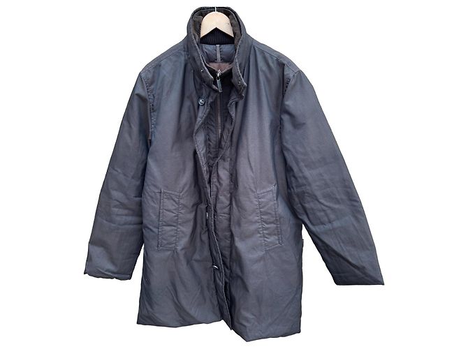 Moncler Herren Daunenjacke Lang - Dunkelblau Schwarz Marineblau