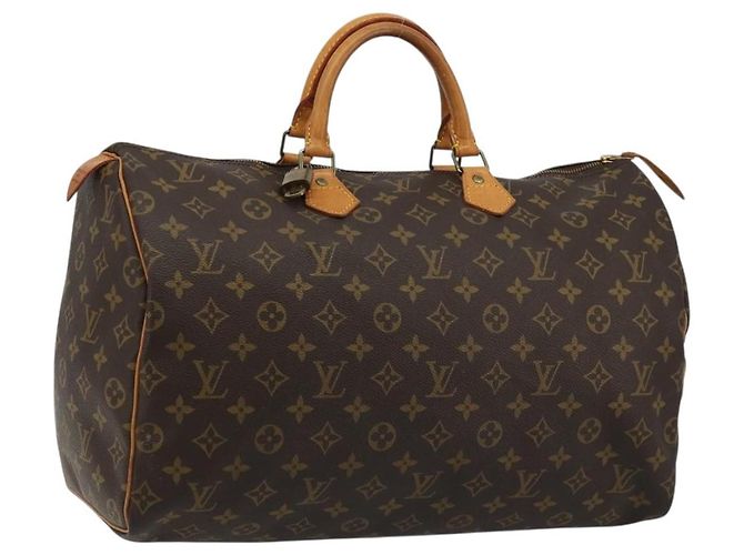 LOUIS VUITTON Bolsa Monogram Speedy 40 M41522 LV Auth 188331SAV Monograma