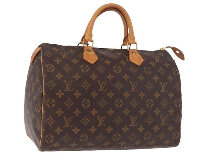 LOUIS VUITTON Bolsa Monogram Speedy 35 M41524 LV Auth 187938V Monograma