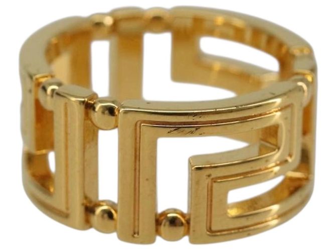VERSACE Ring Metall Gold Tone Auth BA13630V