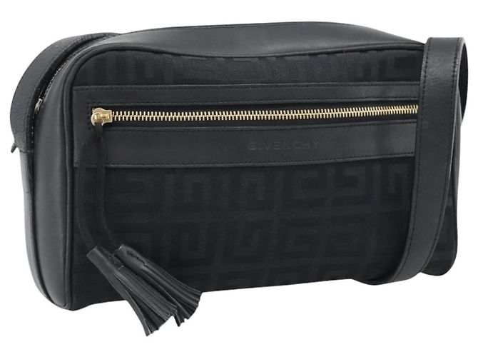 GIVENCHY Shoulder Bag Canvas Black Auth 188526
