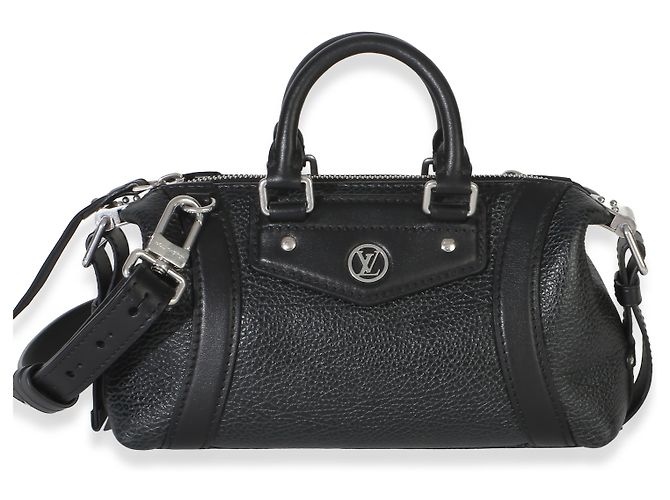 Louis Vuitton Black Pixel Lambskin LV Biker PM Nero