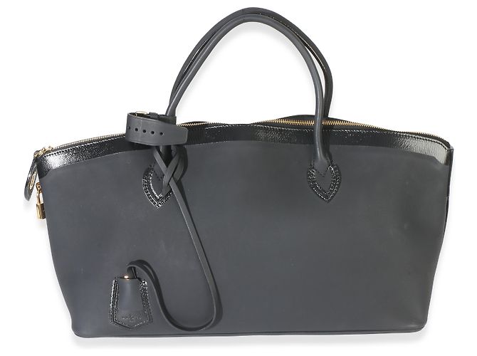 Borsa Louis Vuitton Obsession Lockit East-West in pelle di vitello nera Nero