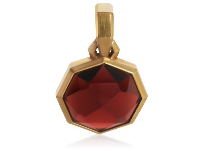 Pingente de ouro amarelo e granada David Yurman