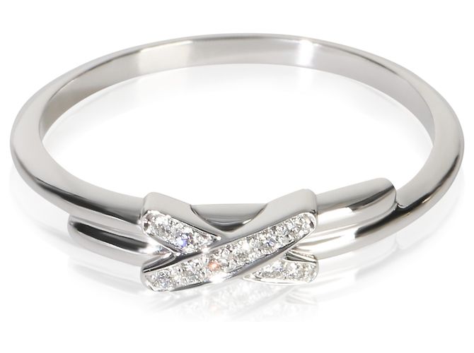Anel Jeux de Liens em ouro branco e diamantes Chaumet