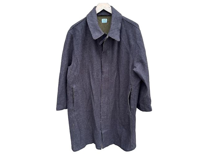 CP Company Wool Blend Overcoat Grey
