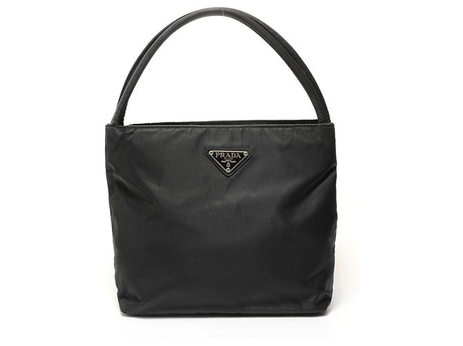 Prada Ein-Schulter-Nylon-Handtasche Braun Schwarz