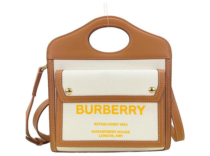 Mini bolso de bolsillo Burberry Blanco