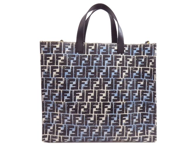 Bolso Tote Fendi Zucca Pattern Negro