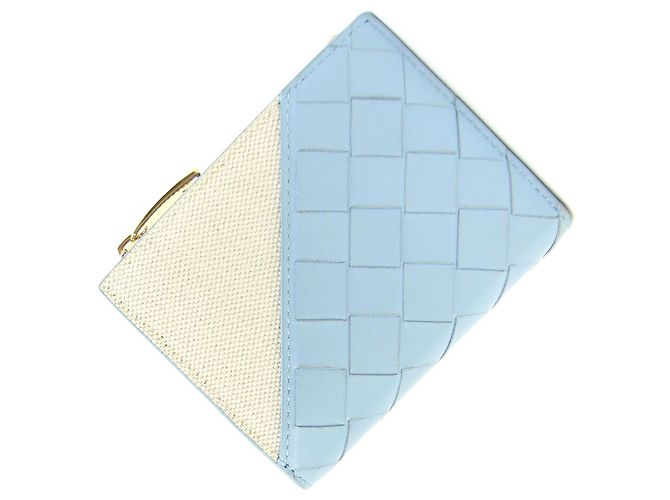 Bottega Veneta Light Blue Bi-fold Wallet