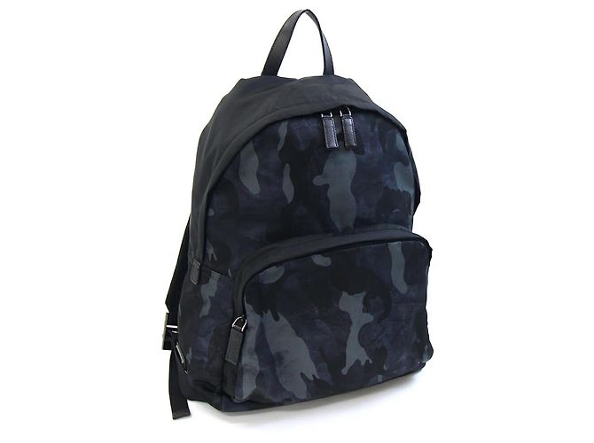 Prada Camouflage Backpack Brown Black Navy blue