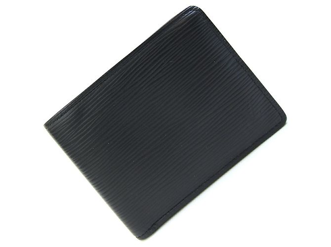 Louis Vuitton Epi Portefeuille Slender Bi-fold Wallet Black