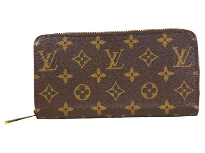 Louis Vuitton Zippy Wallet Brown Fuschia