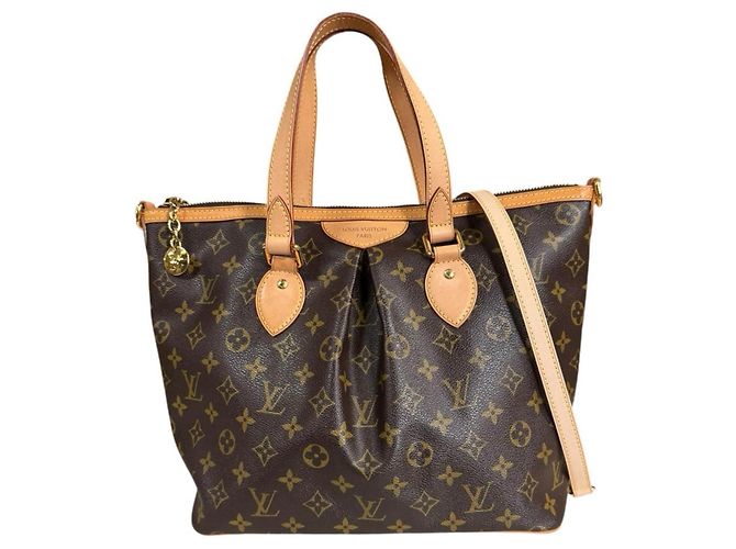 Bolso de Hombro Louis Vuitton Palermo PM Monogram Castaño